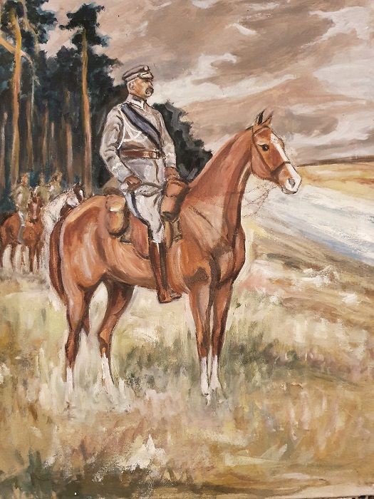 Konie były jego ulubionym tematem malarskim. Wspaniale też potrafił kopiować Wojciecha Kossaka (fot. Archiwum rodzinne Pietrzykowskich, zdjęcia wykorzystanie w książce „MISTRZ, Tadeusz TEDDY Pietrzykowski”, Eleonory Szafran)