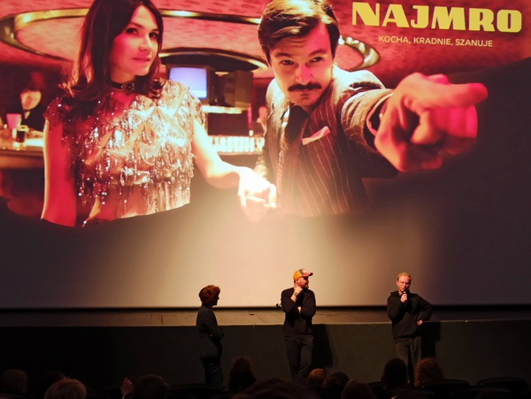 Spotkanie z realizatorami filmu „Najmro. Kocha, kradnie, szanuje” po seansie w gliwickim kinie studyjnym Amok w dniu 18 września 2021 r. (fot. M. Mikrut-Majeranek)