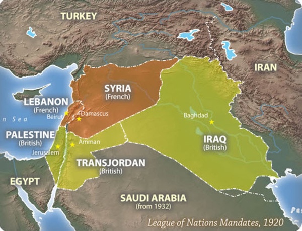 Bliski Wschód po I wojnie światowej 